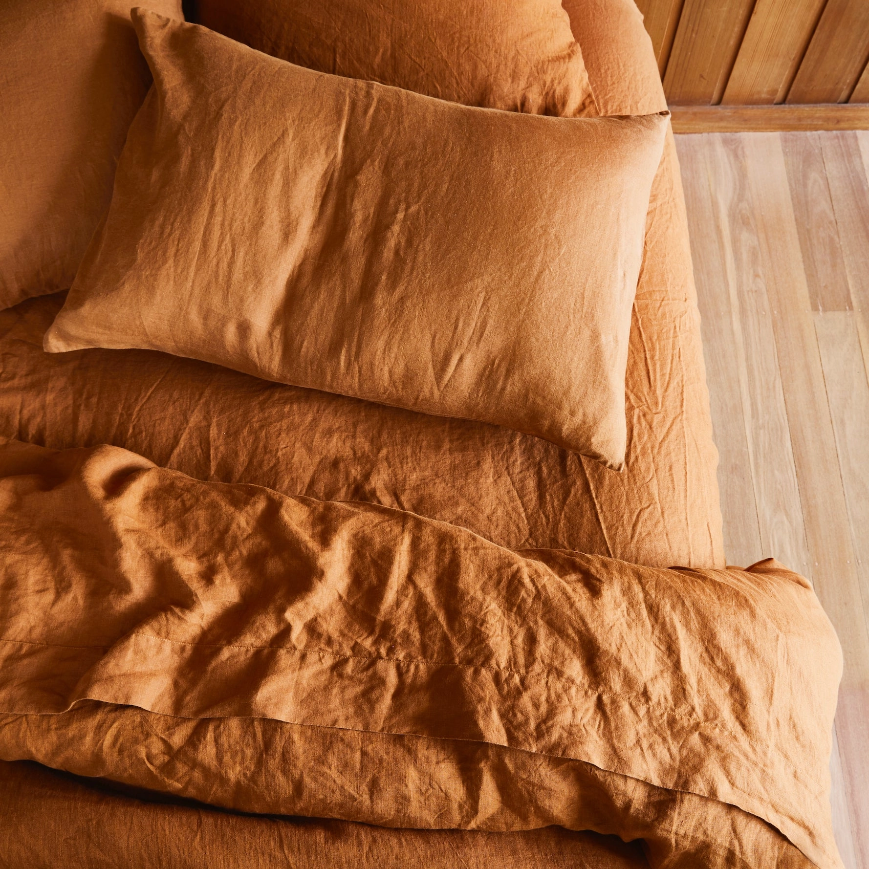 Linen Flat Sheet - Tobacco