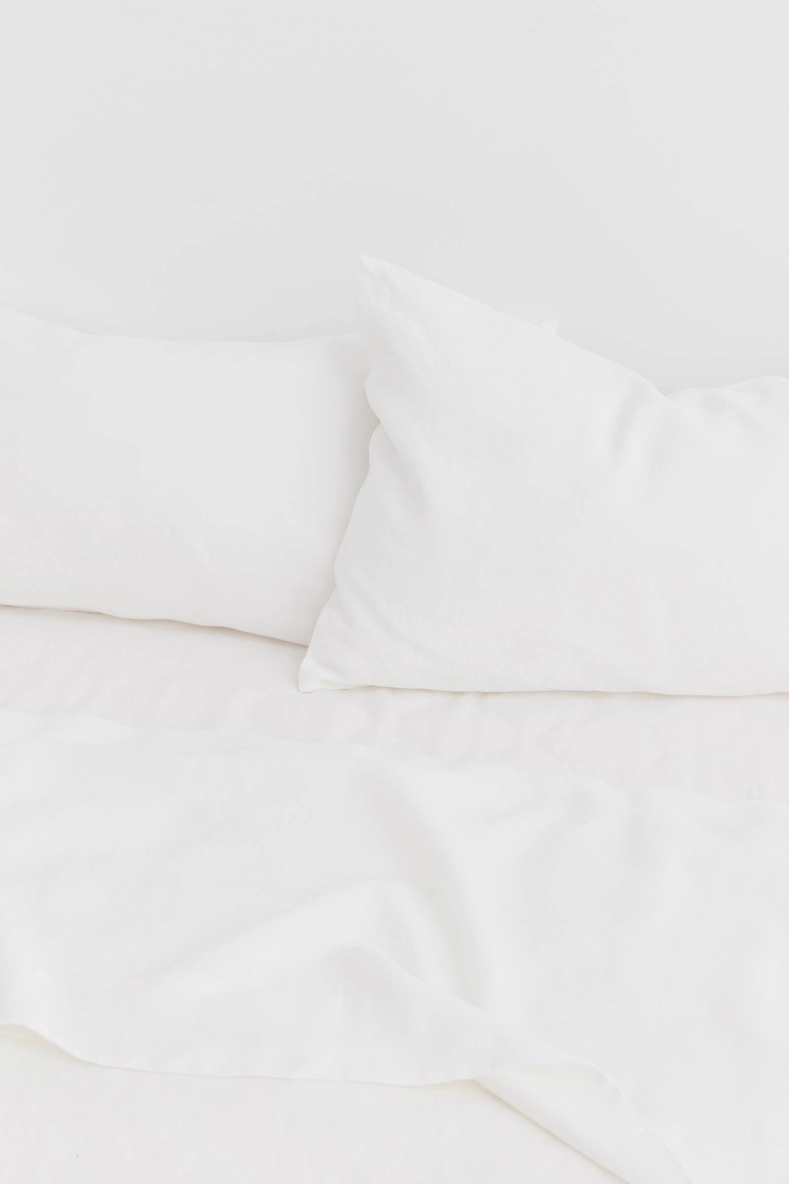 Linen Flat Sheet White