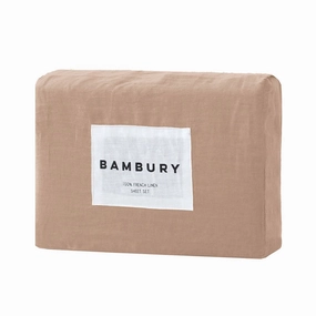 Linen Sheet Set Tea Rose by Bambury