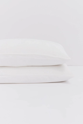 Linen Standard Pillow Cases White