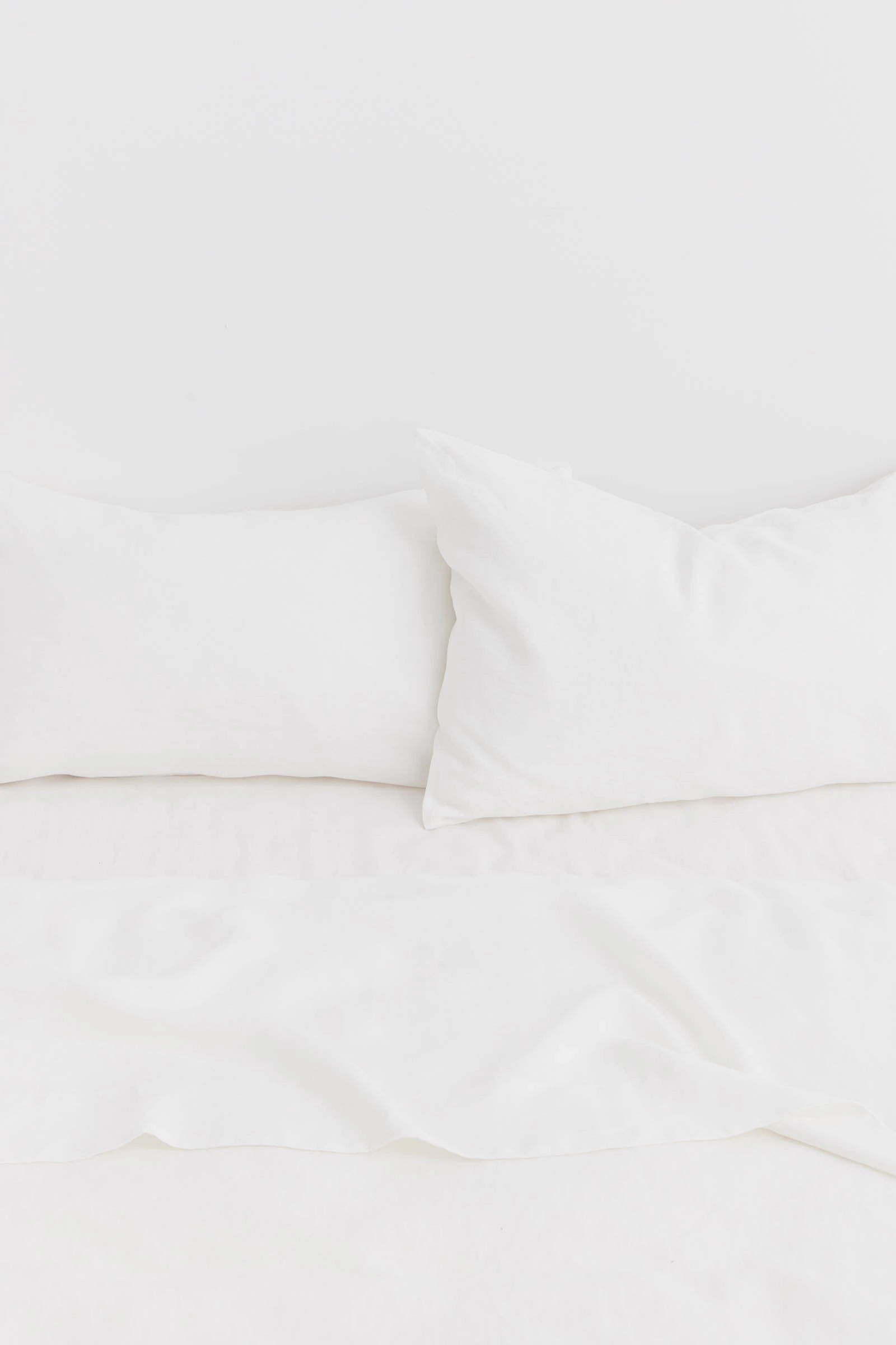 Linen Standard Pillow Cases White
