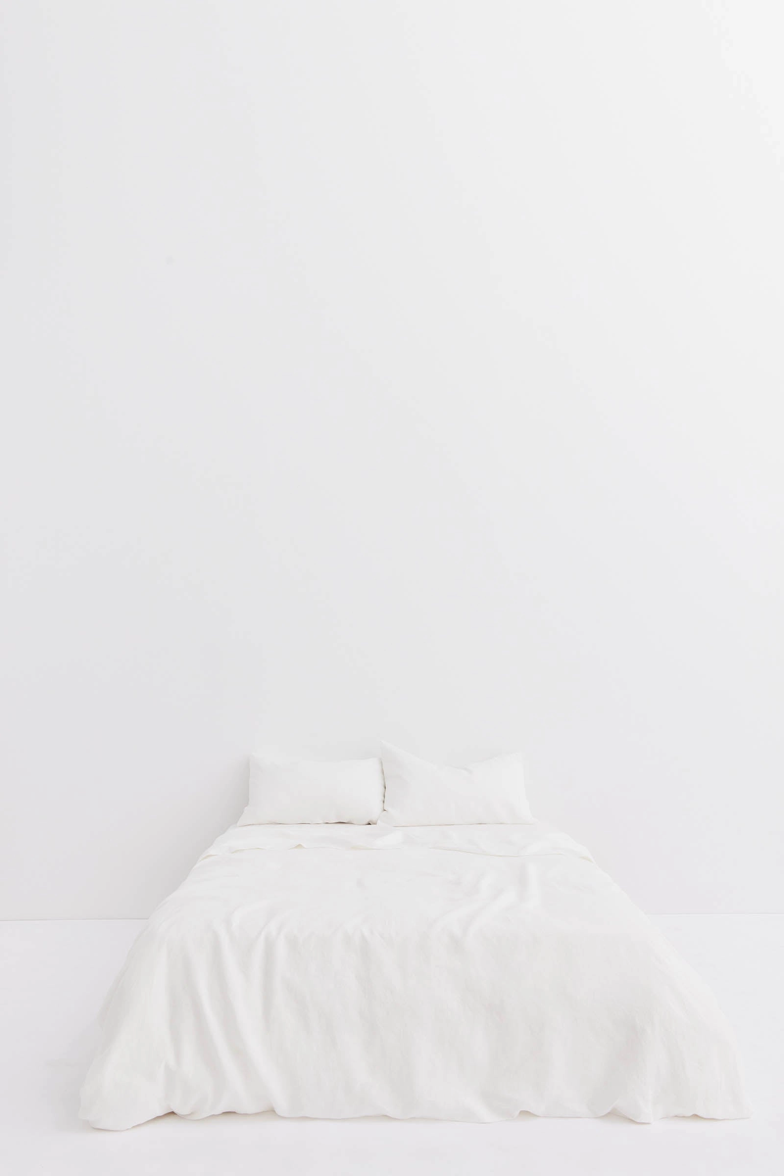 Linen Standard Pillow Cases White