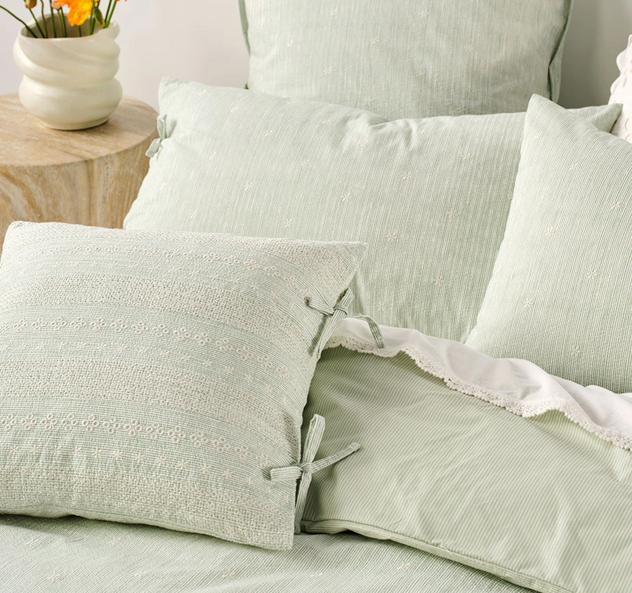 Lisette 48x48cm Filled Cushion Seaglass