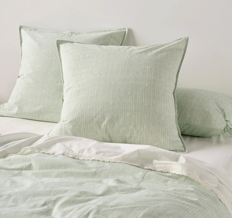 Lisette European Pillowcase Seaglass