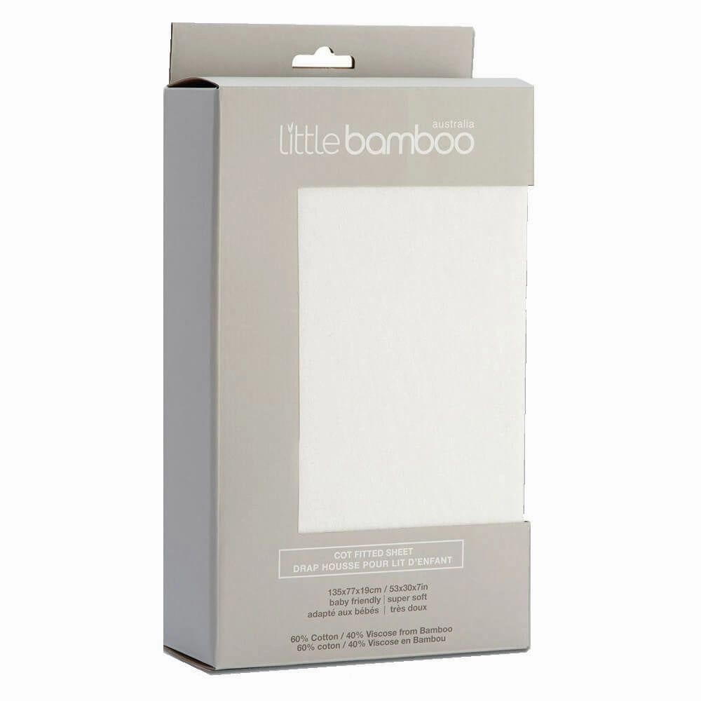 Little Bamboo Jersey Cot Fitted Sheet