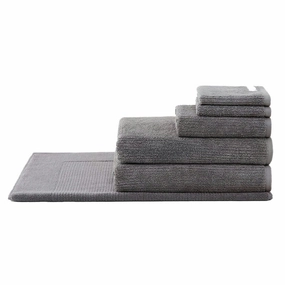 Living Textures Trenton 6 PIECE TOWEL PACK by Sheridan GRANITE