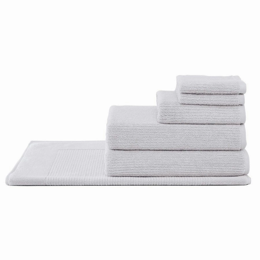 Living Textures Trenton 6 PIECE TOWEL PACK by Sheridan SILVER GREY