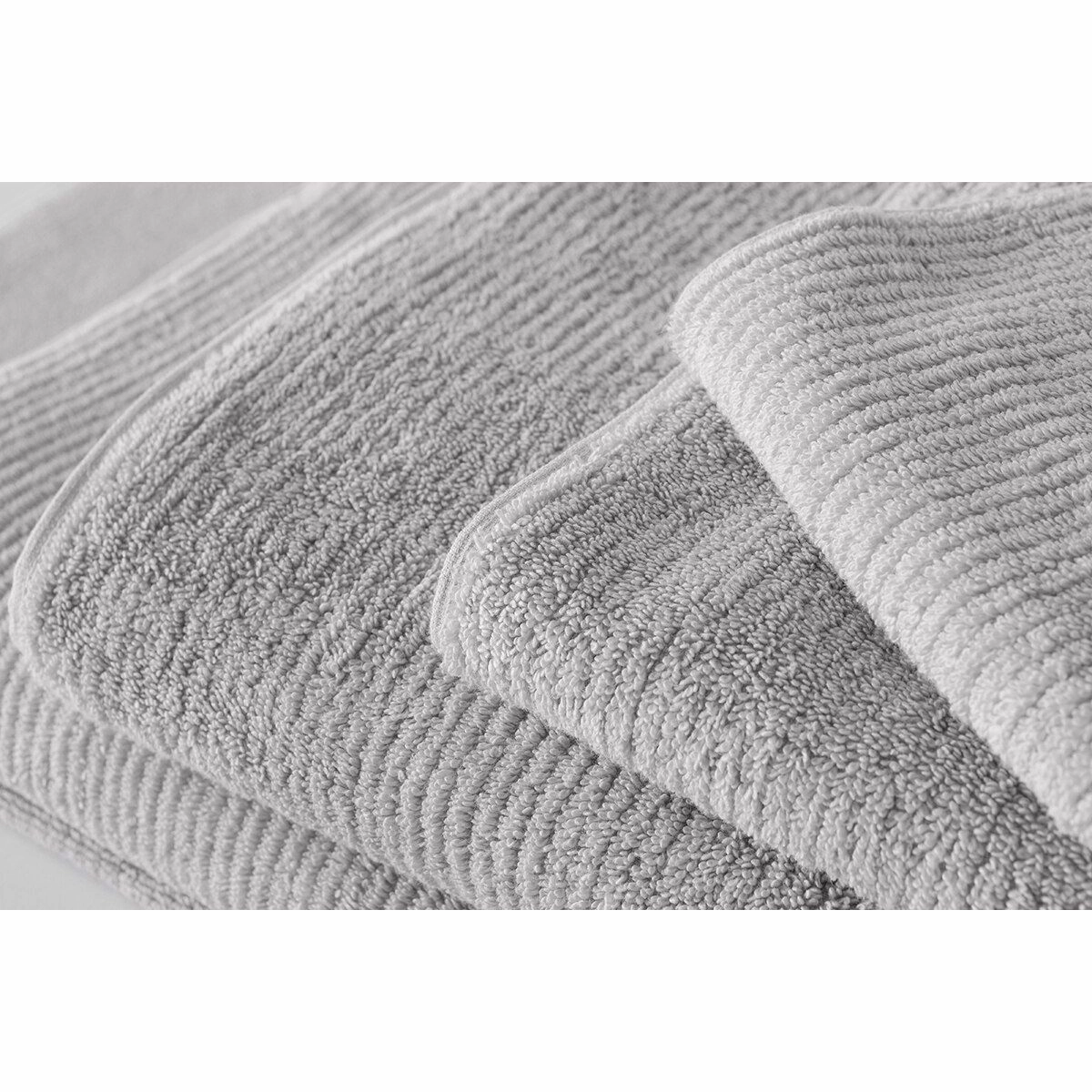 Living Textures Trenton 6 PIECE TOWEL PACK by Sheridan SILVER GREY