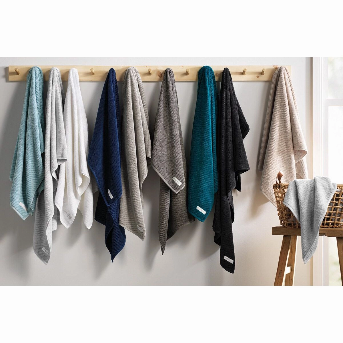 Living Textures Trenton 6 PIECE TOWEL PACK by Sheridan SILVER GREY