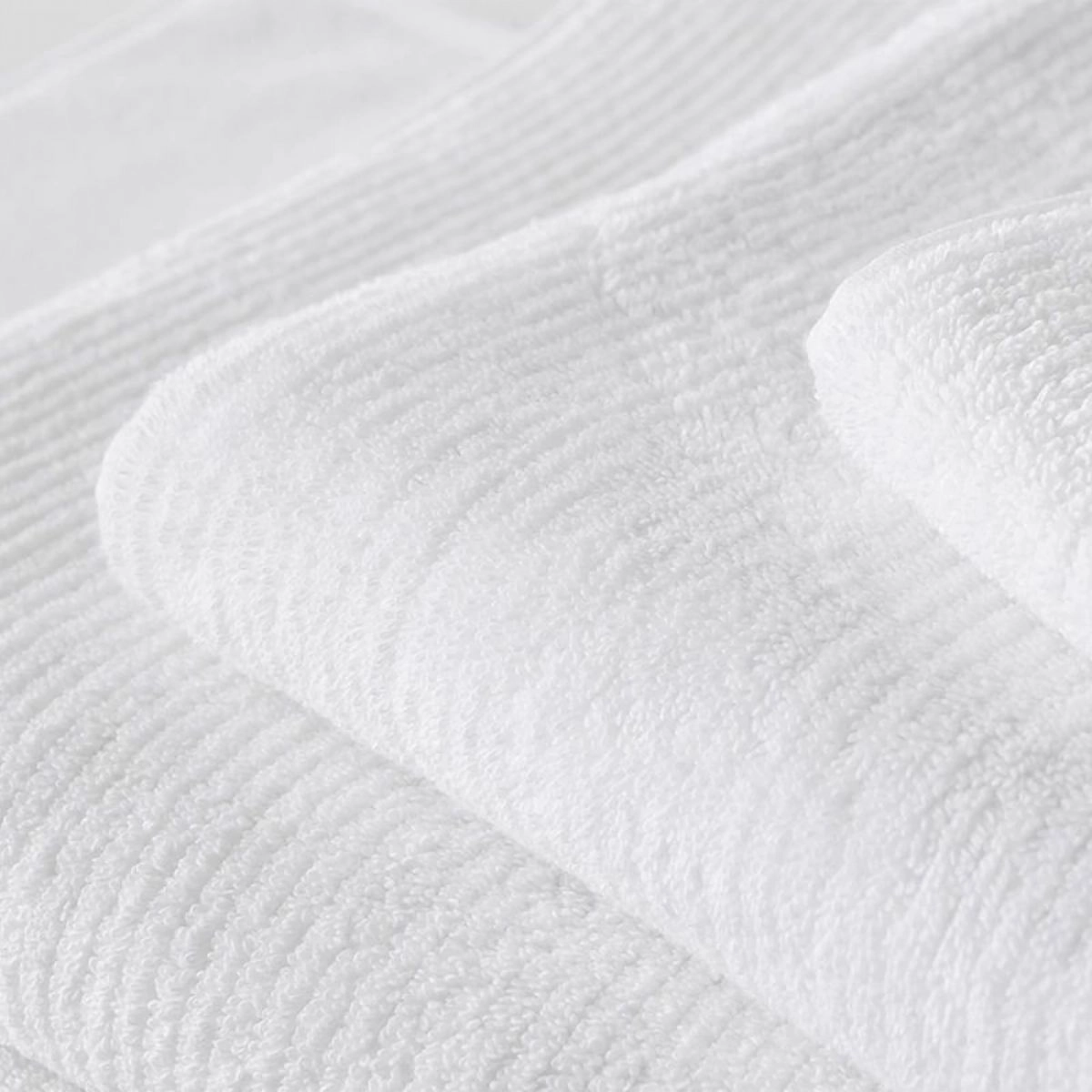 Living Textures Trenton Towel Collection by Sheridan WHITE