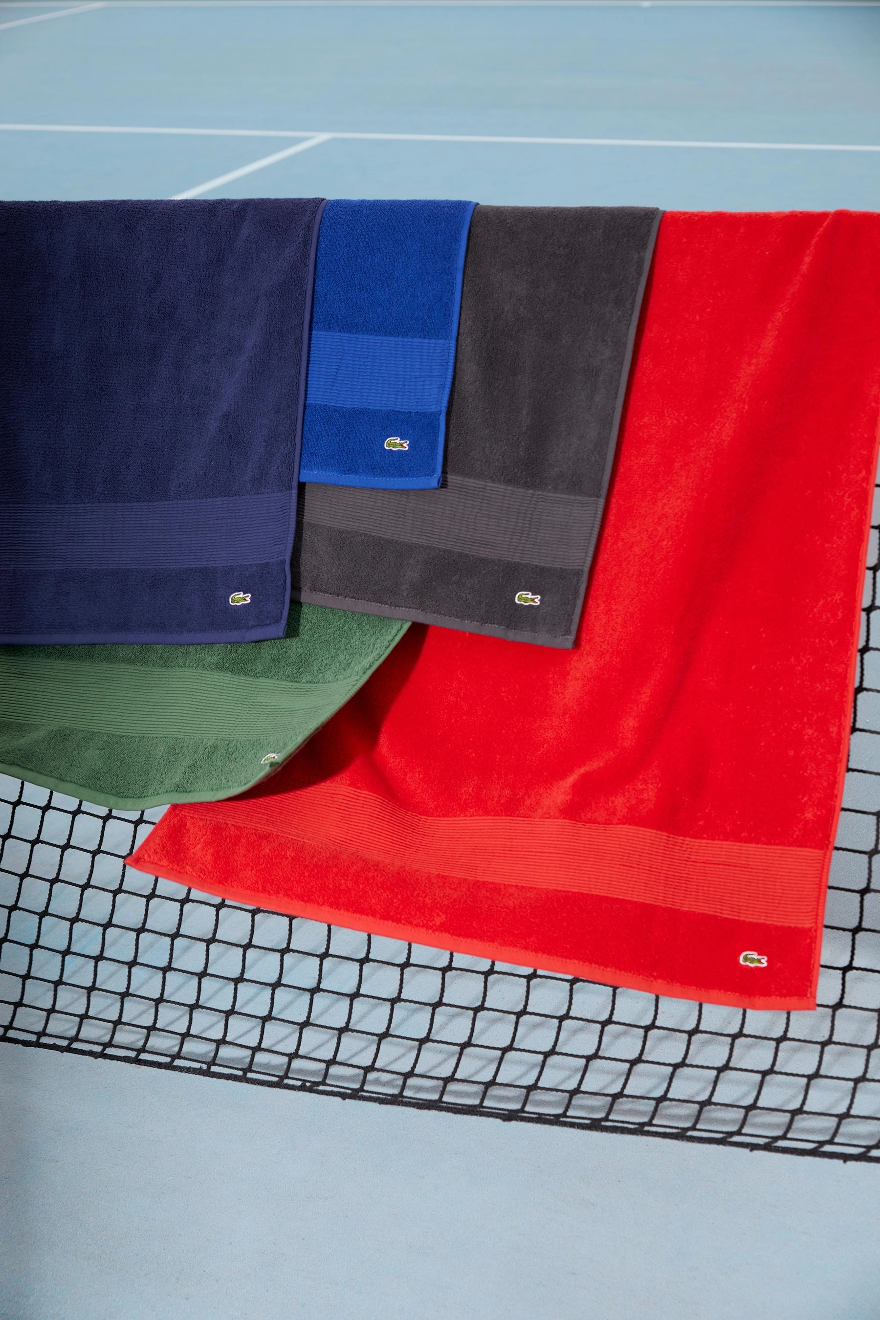 LLECROCO Aerien 600gsm Bath Towel Collection by Lacoste