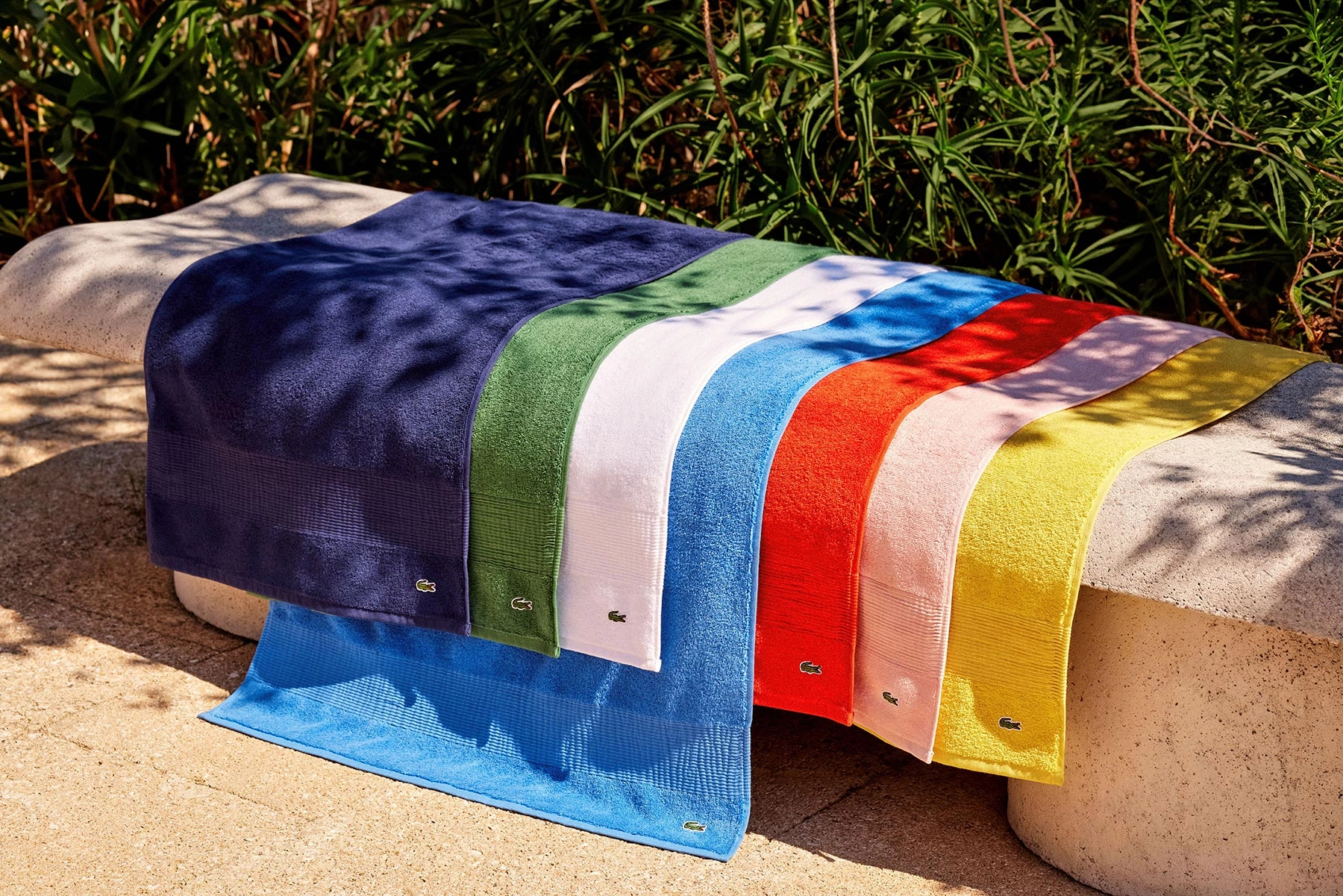 LLECROCO Aerien 600gsm Bath Towel Collection by Lacoste