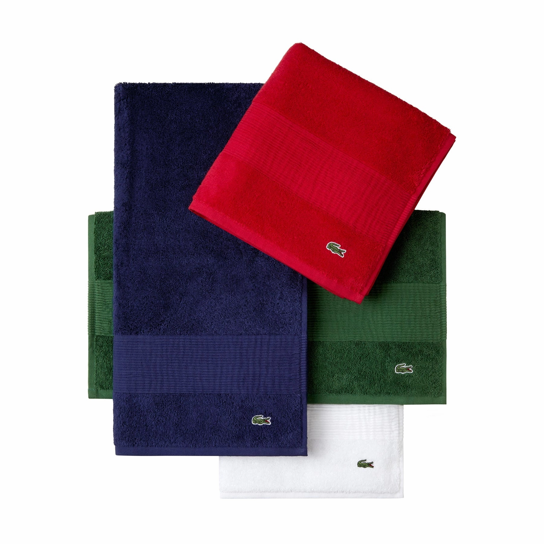 LLECROCO Marine 600gsm Bath Towel Collection by Lacoste