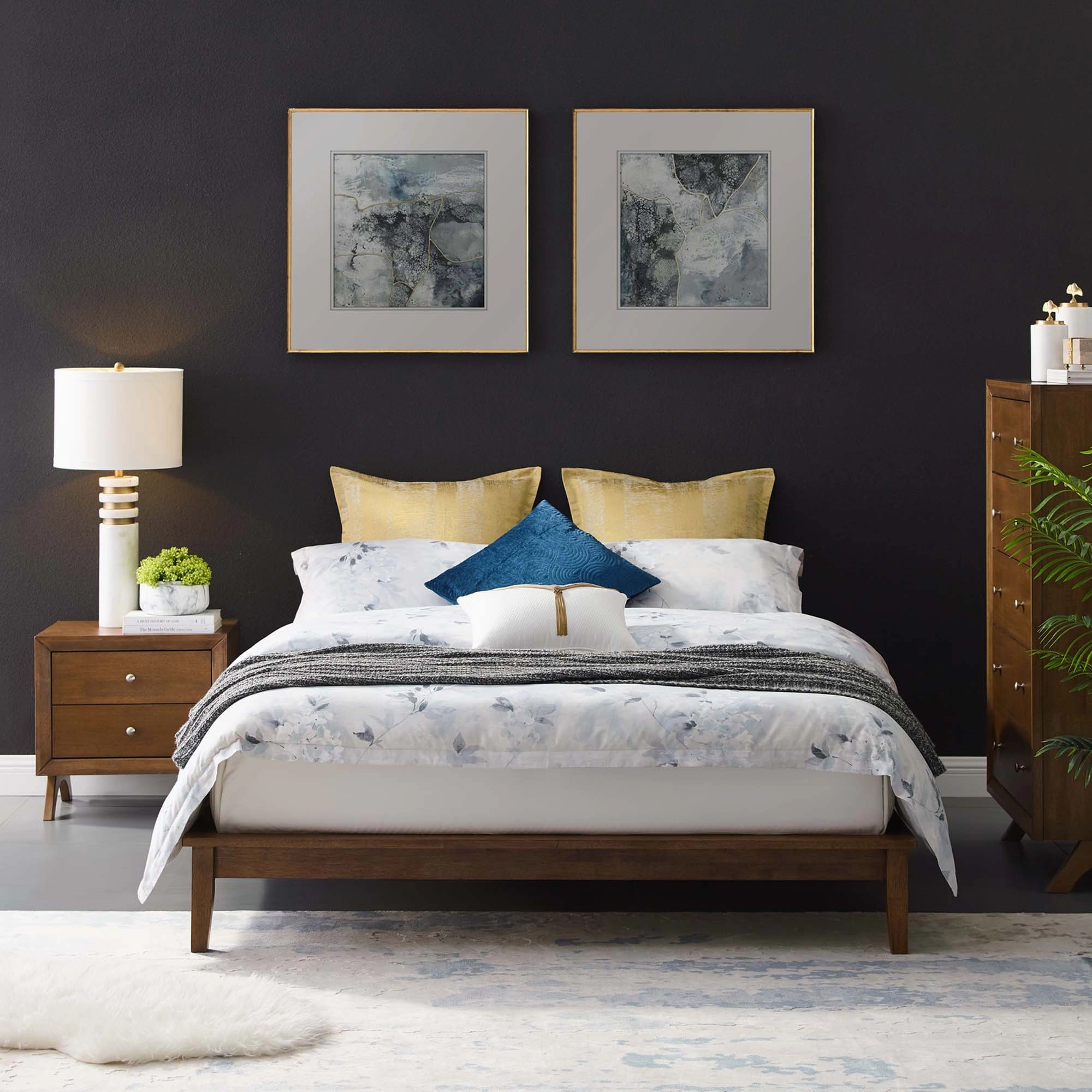 Lodge Wood Platform Bed Frame by Modway