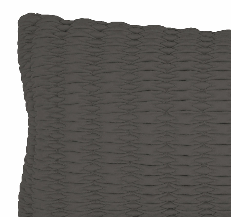 Loxton 30x65cm Filled Cushion Charcoal