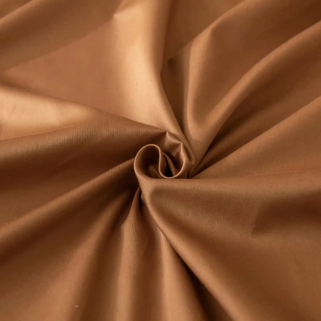 Luxe Sateen Fitted Sheet - Terracotta