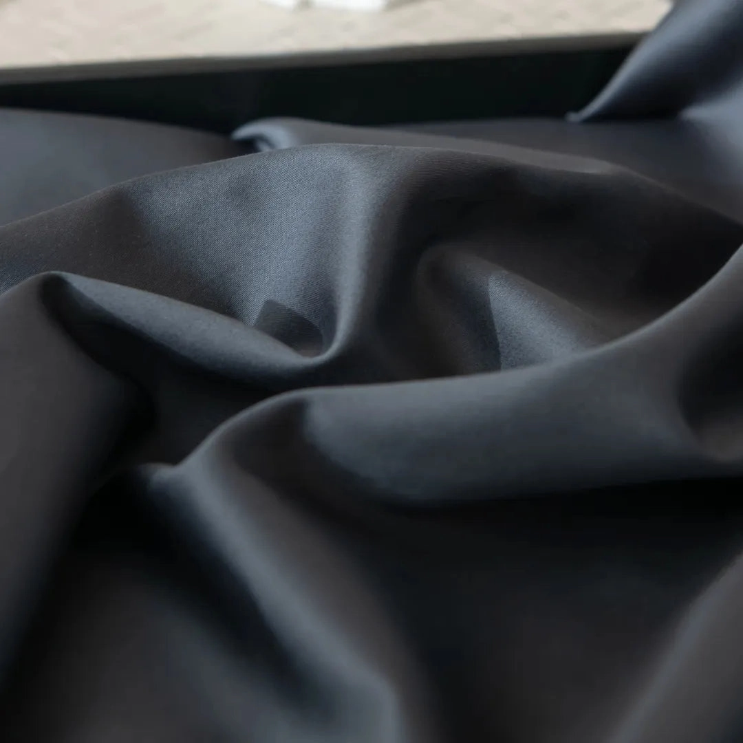Luxe Sateen Flat Sheet - Charcoal