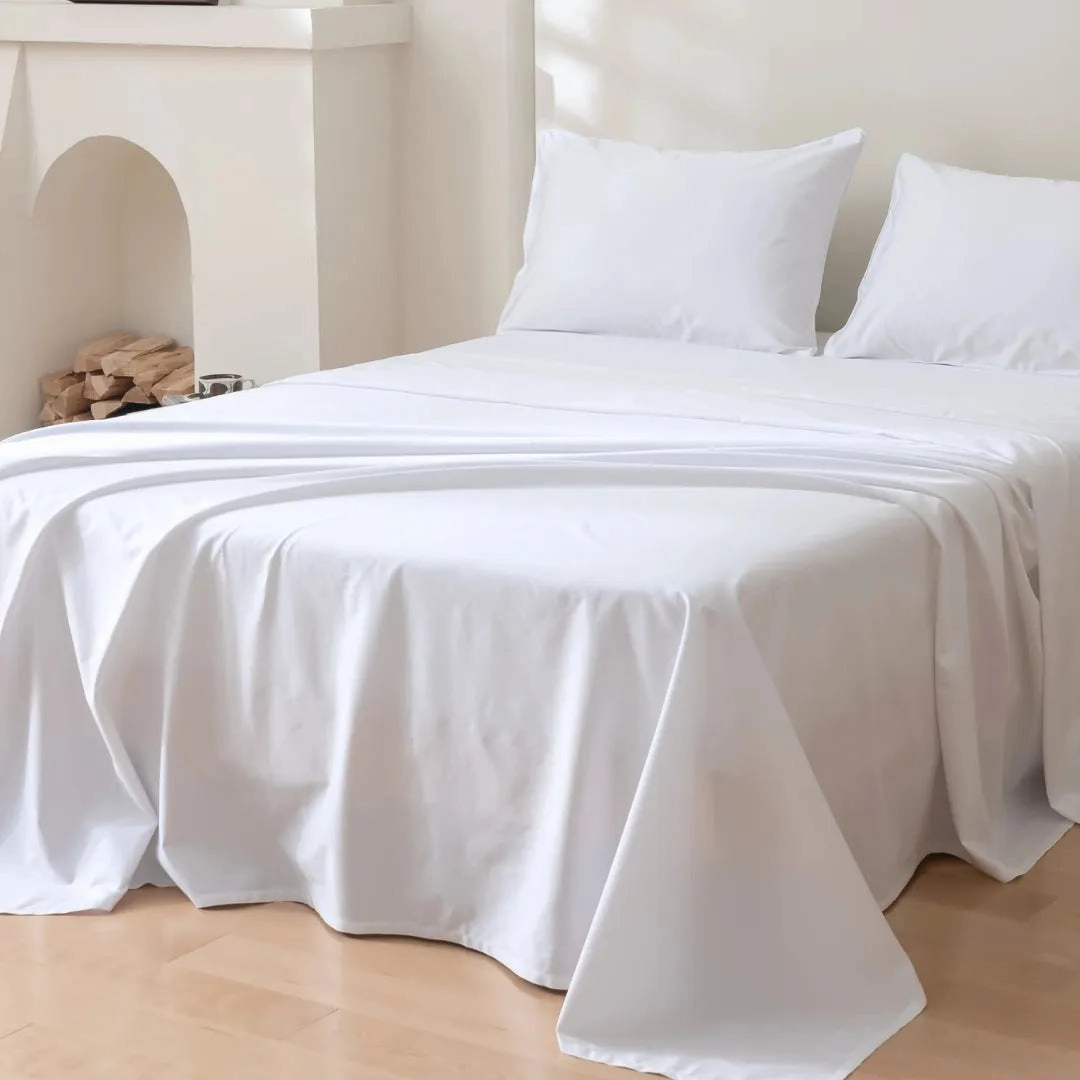 Luxe Sateen Flat Sheet - White