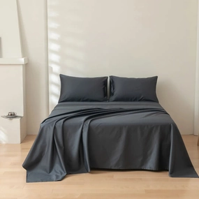 Luxe Sateen Sheet Set - Charcoal
