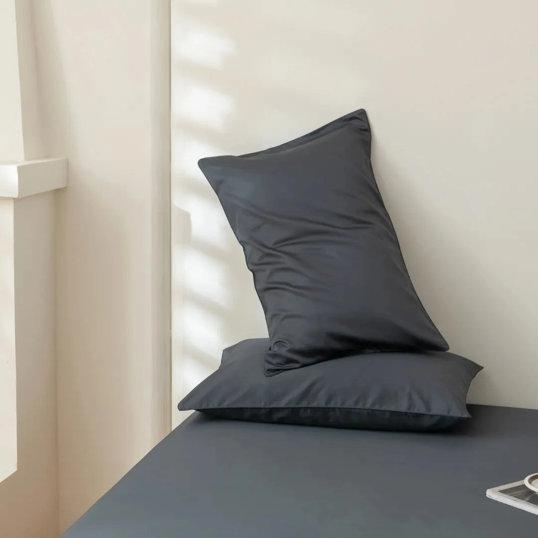 Luxe Sateen Sheet Set - Charcoal