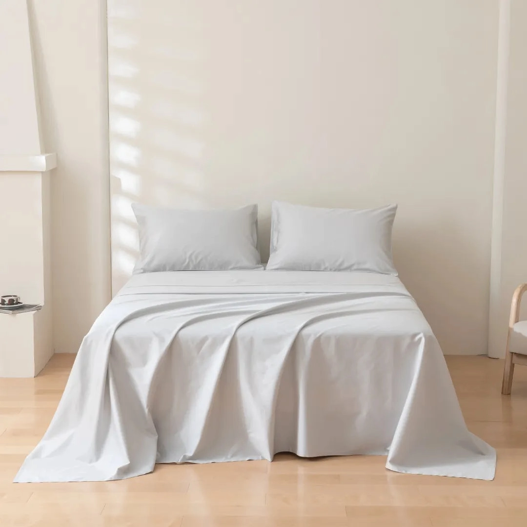 Luxe Sateen Sheet Set - Silver