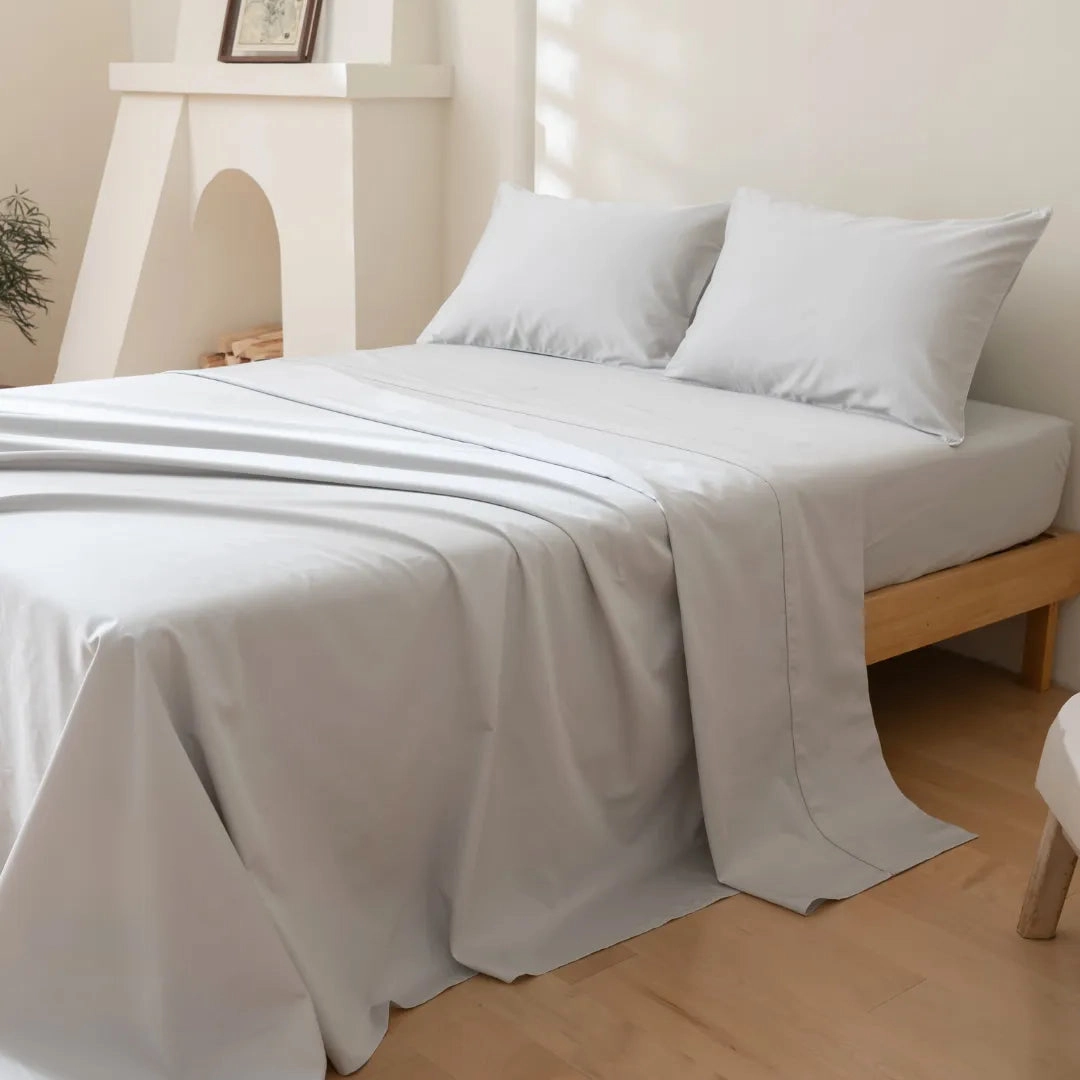 Luxe Sateen Sheet Set - Silver