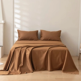 Luxe Sateen Sheet Set - Terracotta