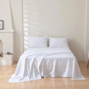 Luxe Sateen Sheet Set - White