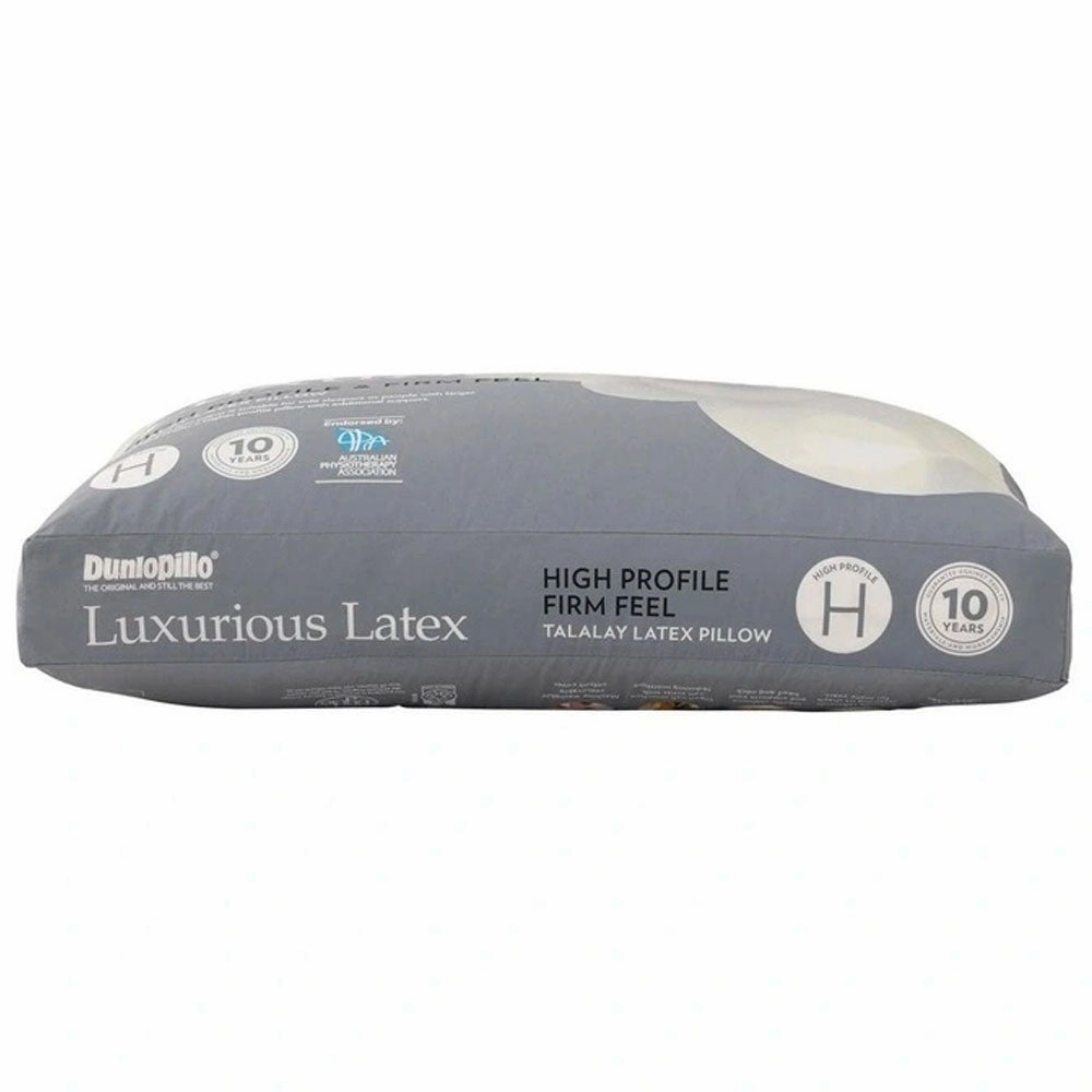 Luxurious Latex High Profile & Firm Feel Pillow by Dunlopillo