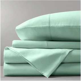 Luxury Bamboo Cotton Sheet Set 400TC AQUA By Concierge