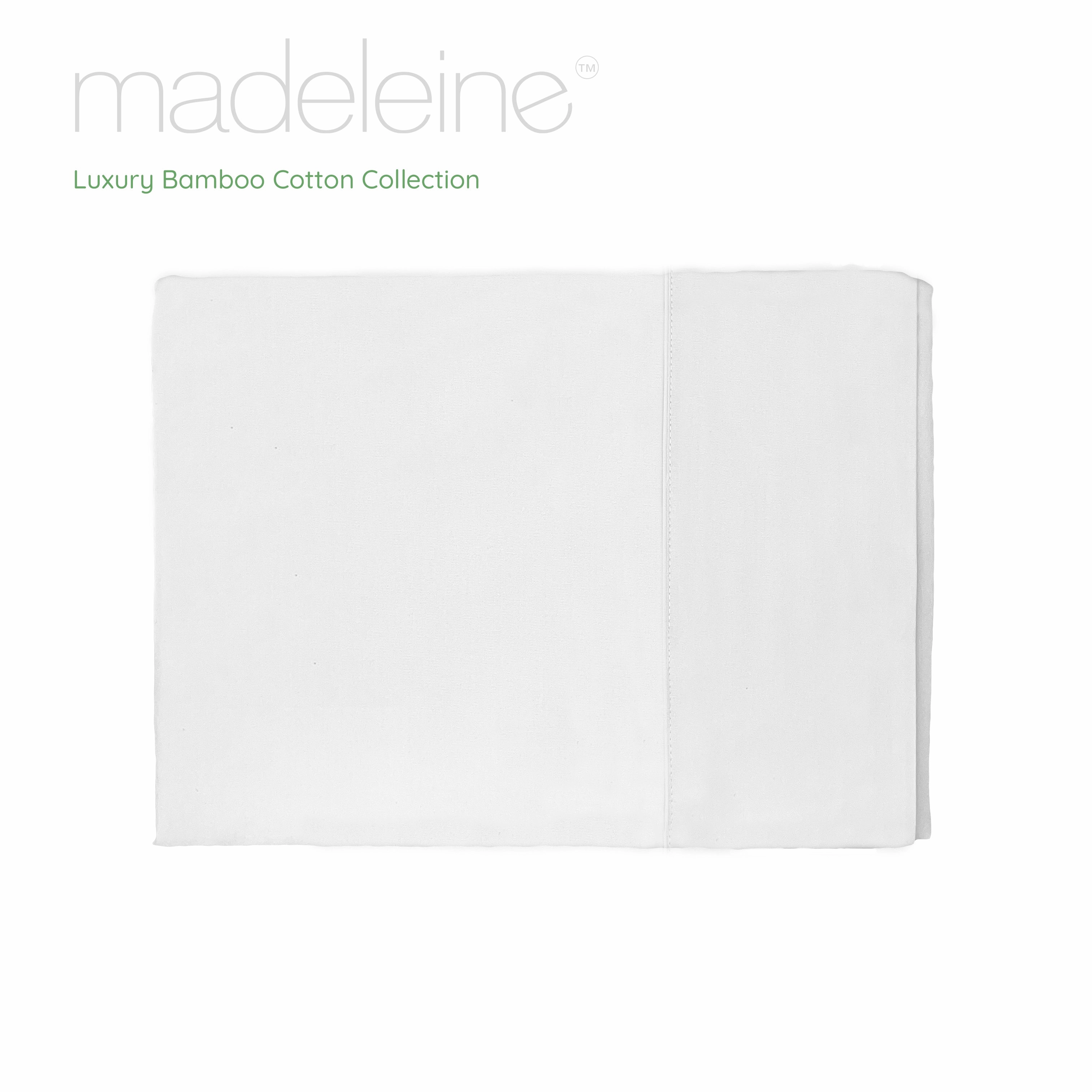 Madeleine Hotel Linen Bamboo Cotton Sheets Set - White