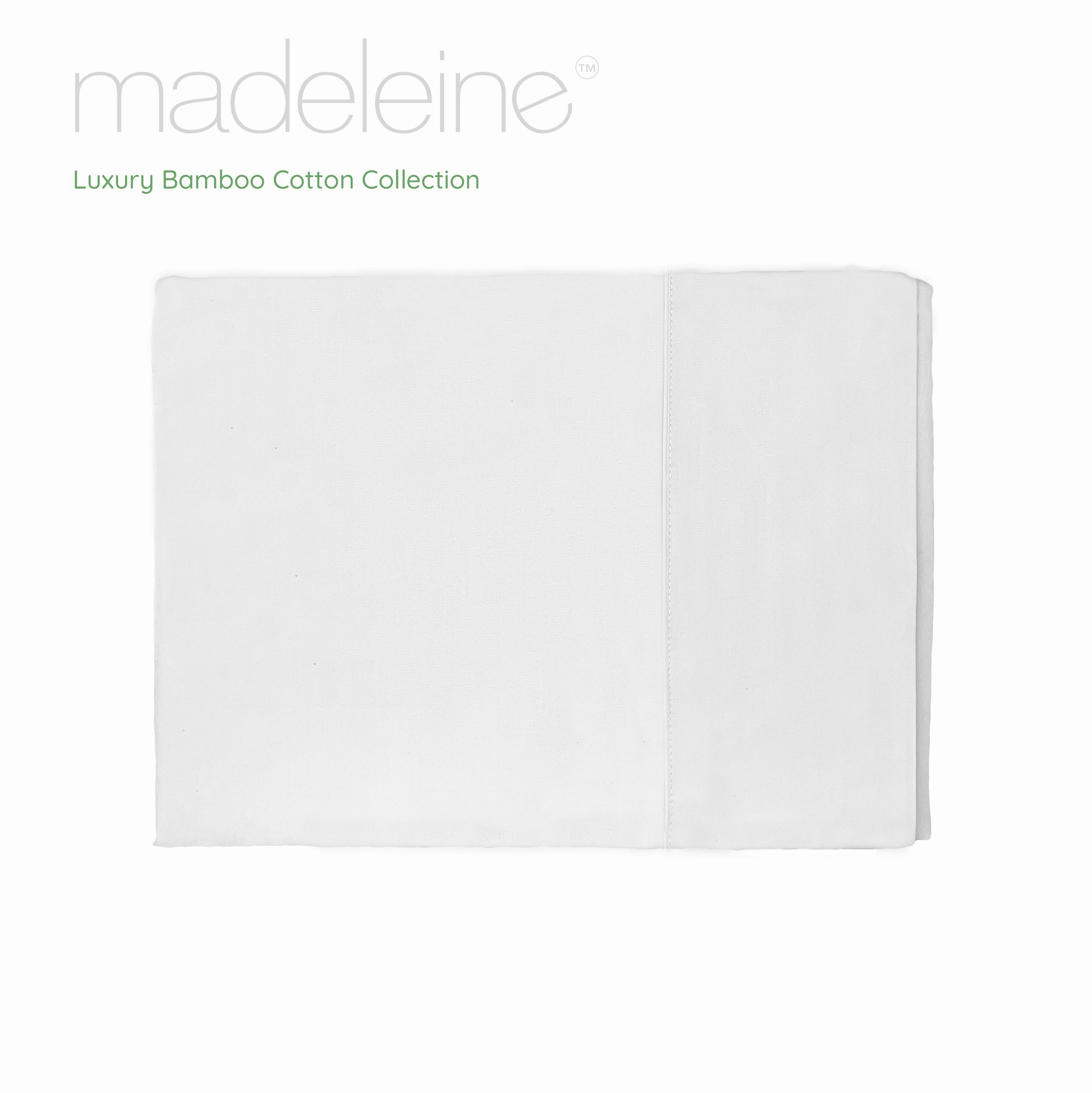 Madeleine Hotel Linen Bamboo Cotton Sheets Set - White