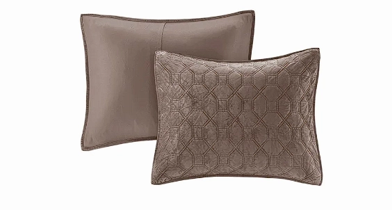 Madison Park 100% Polyester Faux Velvet Reversible Coverlet Set