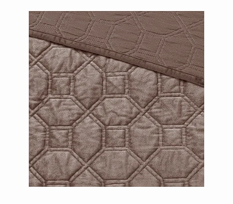 Madison Park 100% Polyester Faux Velvet Reversible Coverlet Set