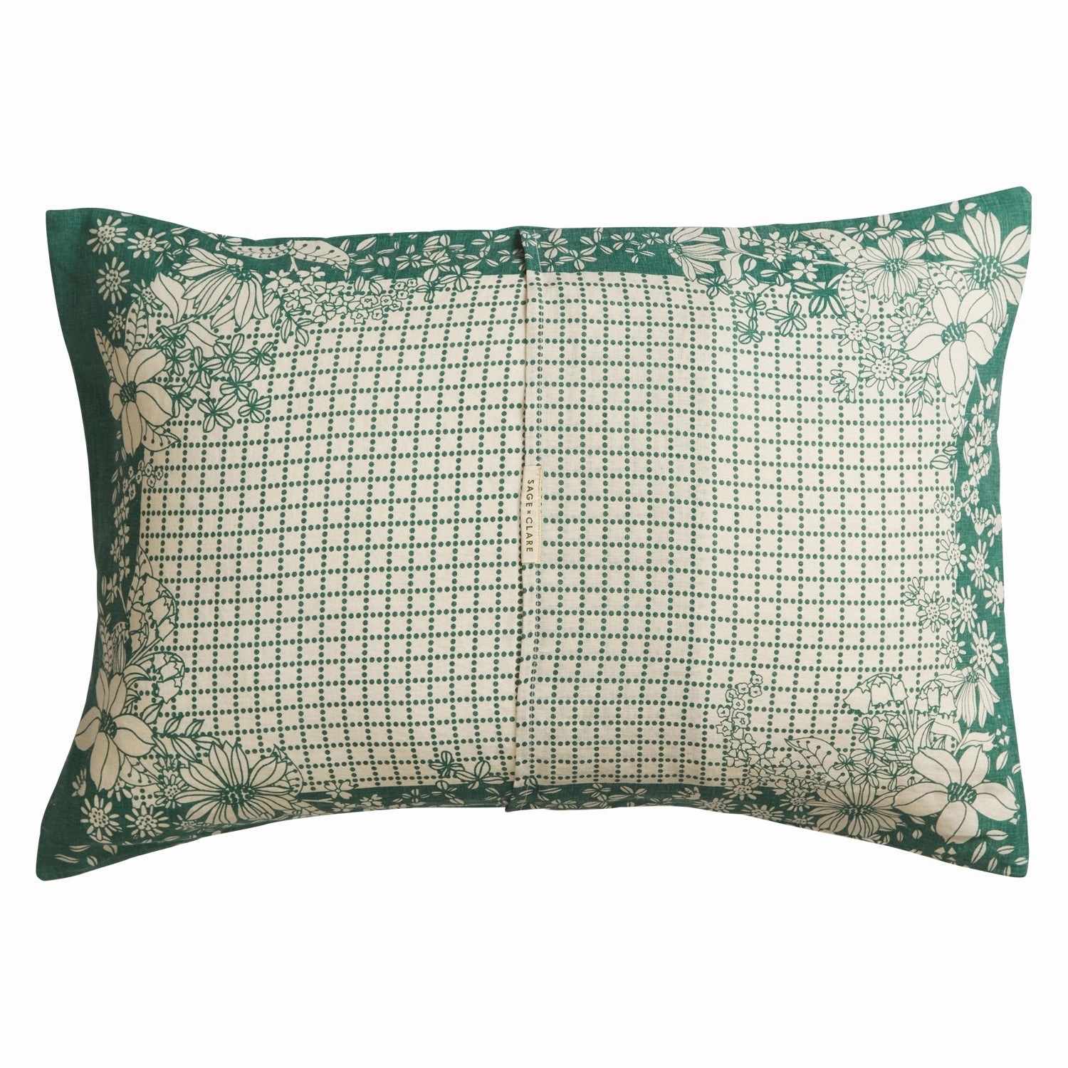 Mallorie Linen Pillowcase Set - Forest