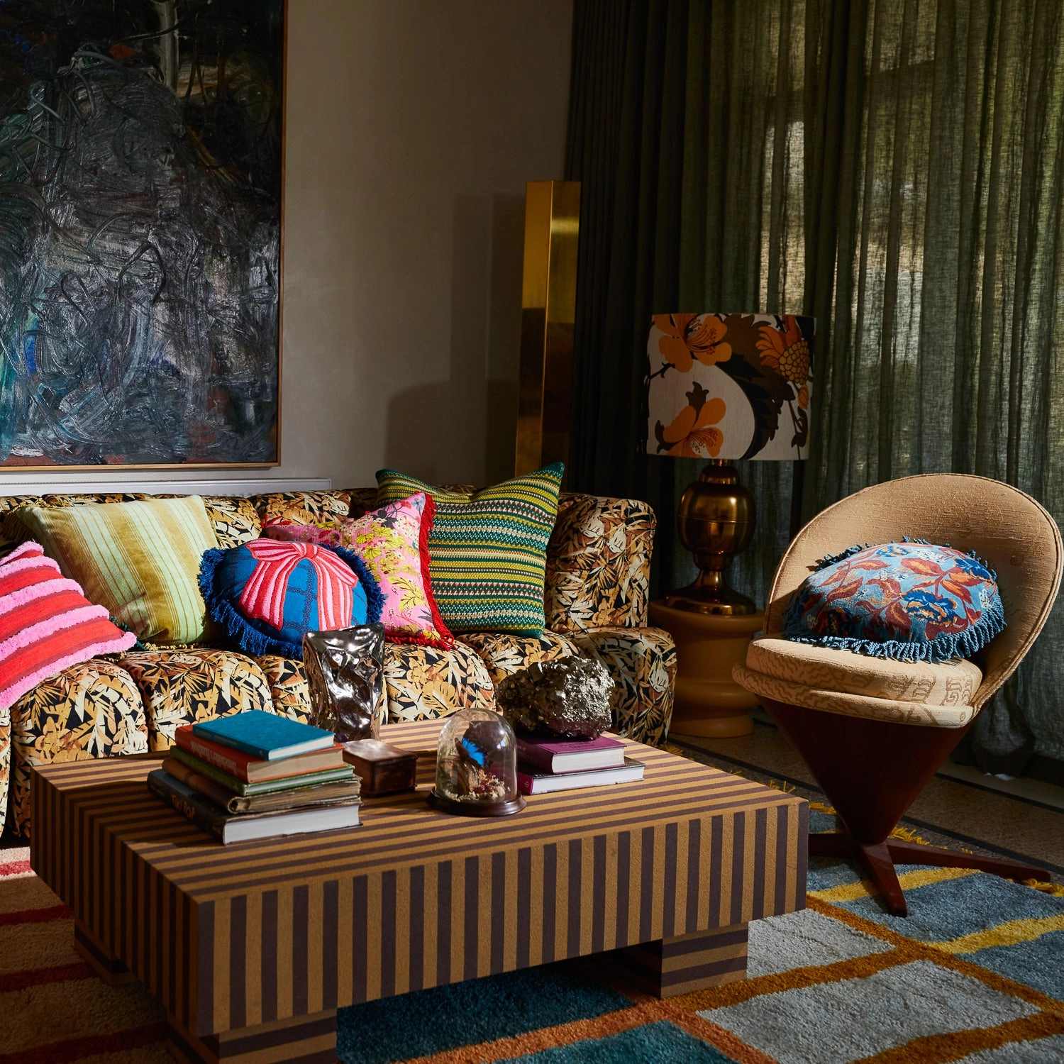Margot Velvet Cushion - Celeste