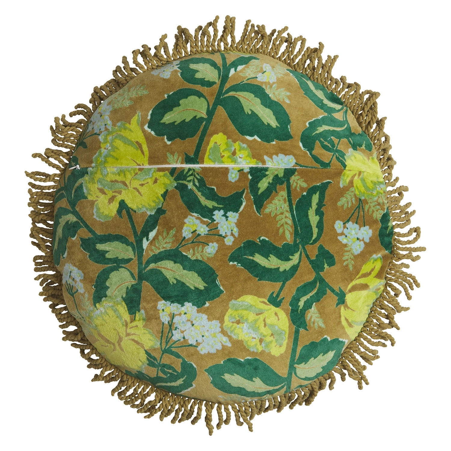 Margot Velvet Cushion - Olive