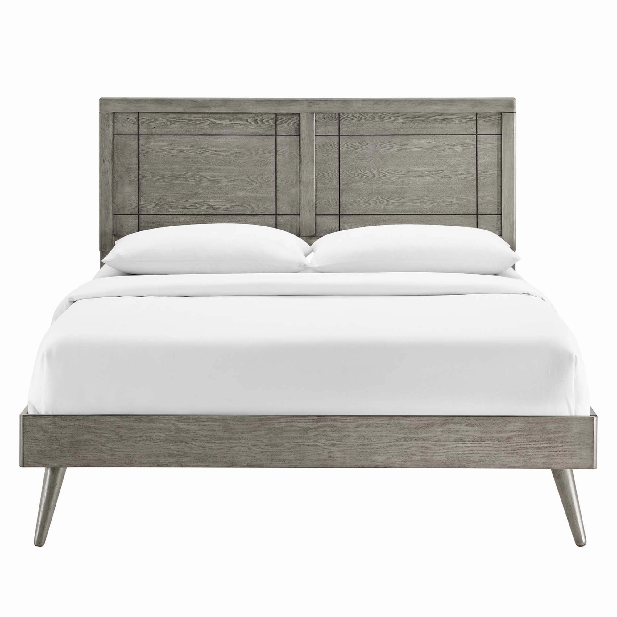 Marlee Wood Platform Bed With Splayed Legs by Modway
