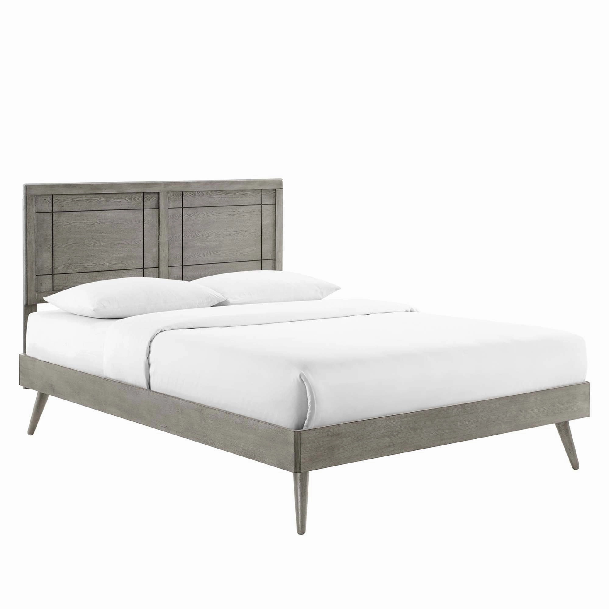Marlee Wood Platform Bed With Splayed Legs by Modway