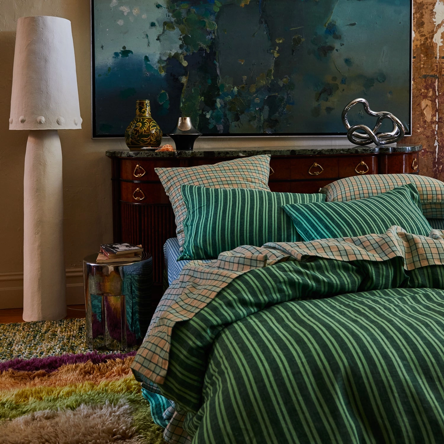 Marquis Linen Sheets - Jade