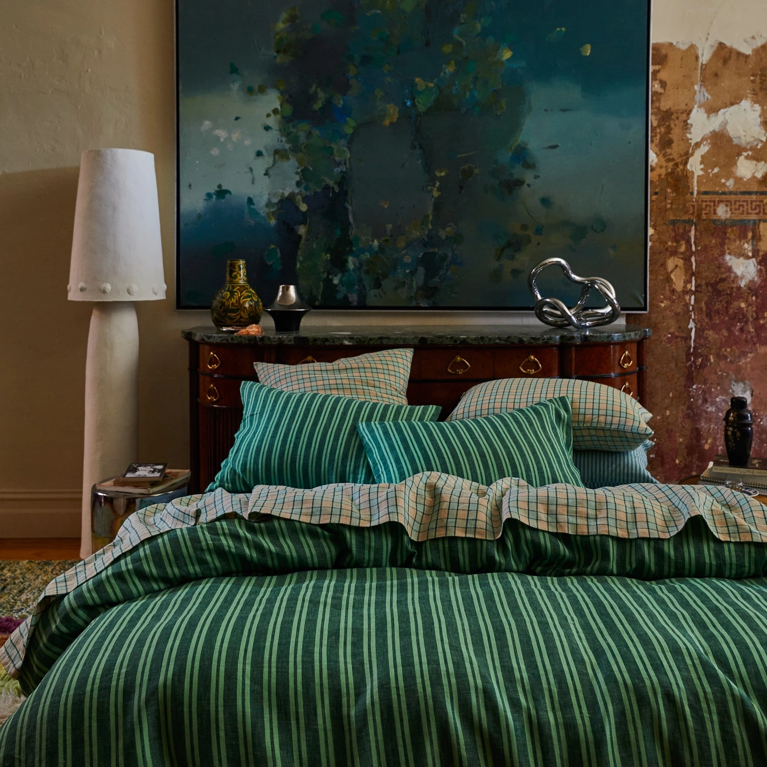 Marquis Linen Sheets - Jade