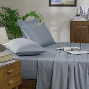 Melina Plain 100% Cotton Extra Soft & Luxurious Bed Sheet with Pillow Case