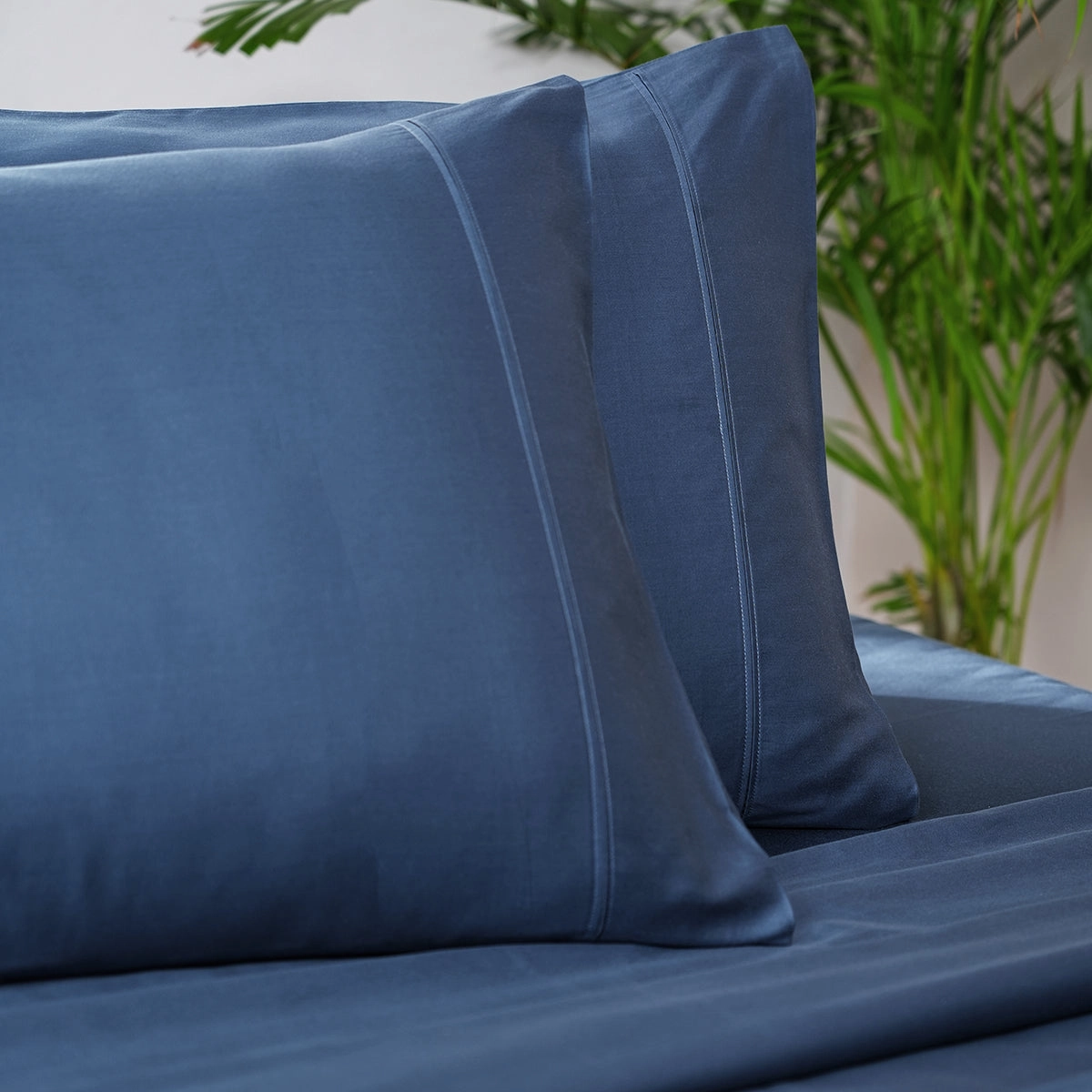 Melina Plain 100% Cotton Extra Soft & Luxurious Bed Sheet With Pillow Covers