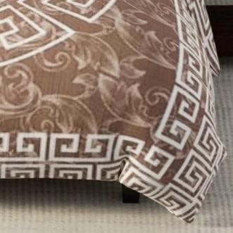 Mink Blanket GREEK KEY Super Soft Heavy Weight 2 Ply by Renee Taylor