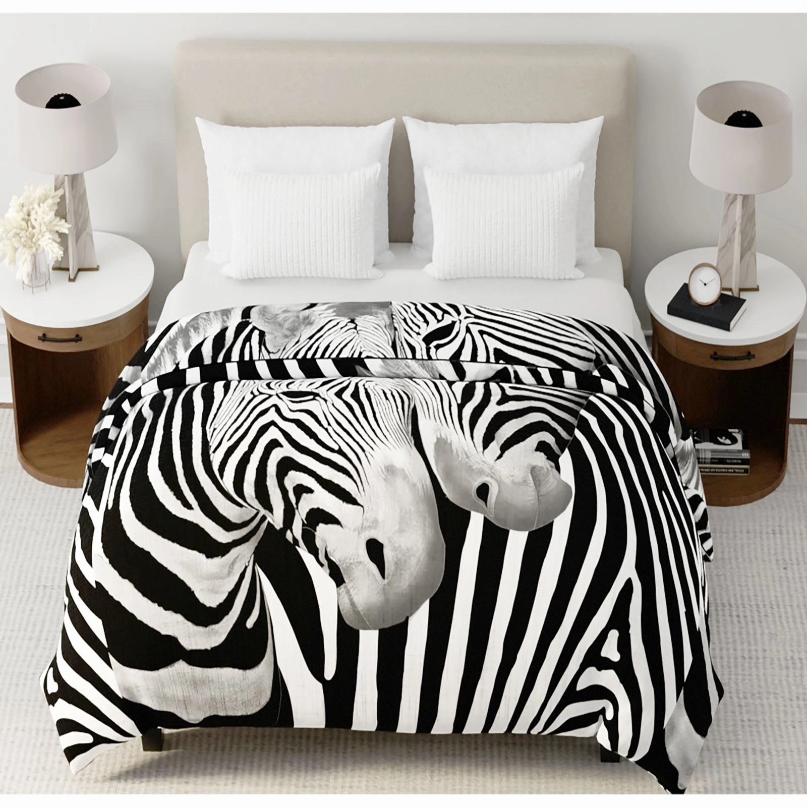 Mink Blanket ZEBRA Super Soft Heavy Weight 2 Ply by Renee Taylor