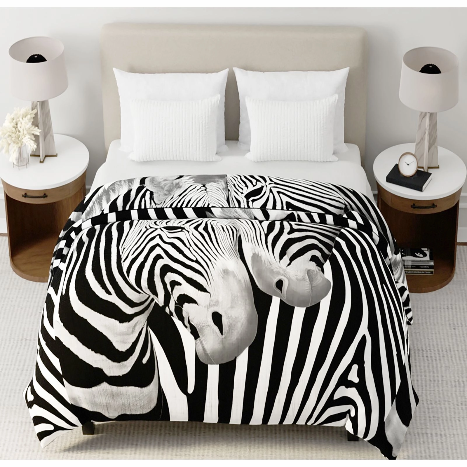 Mink Blanket ZEBRA Super Soft Heavy Weight 2 Ply by Renee Taylor