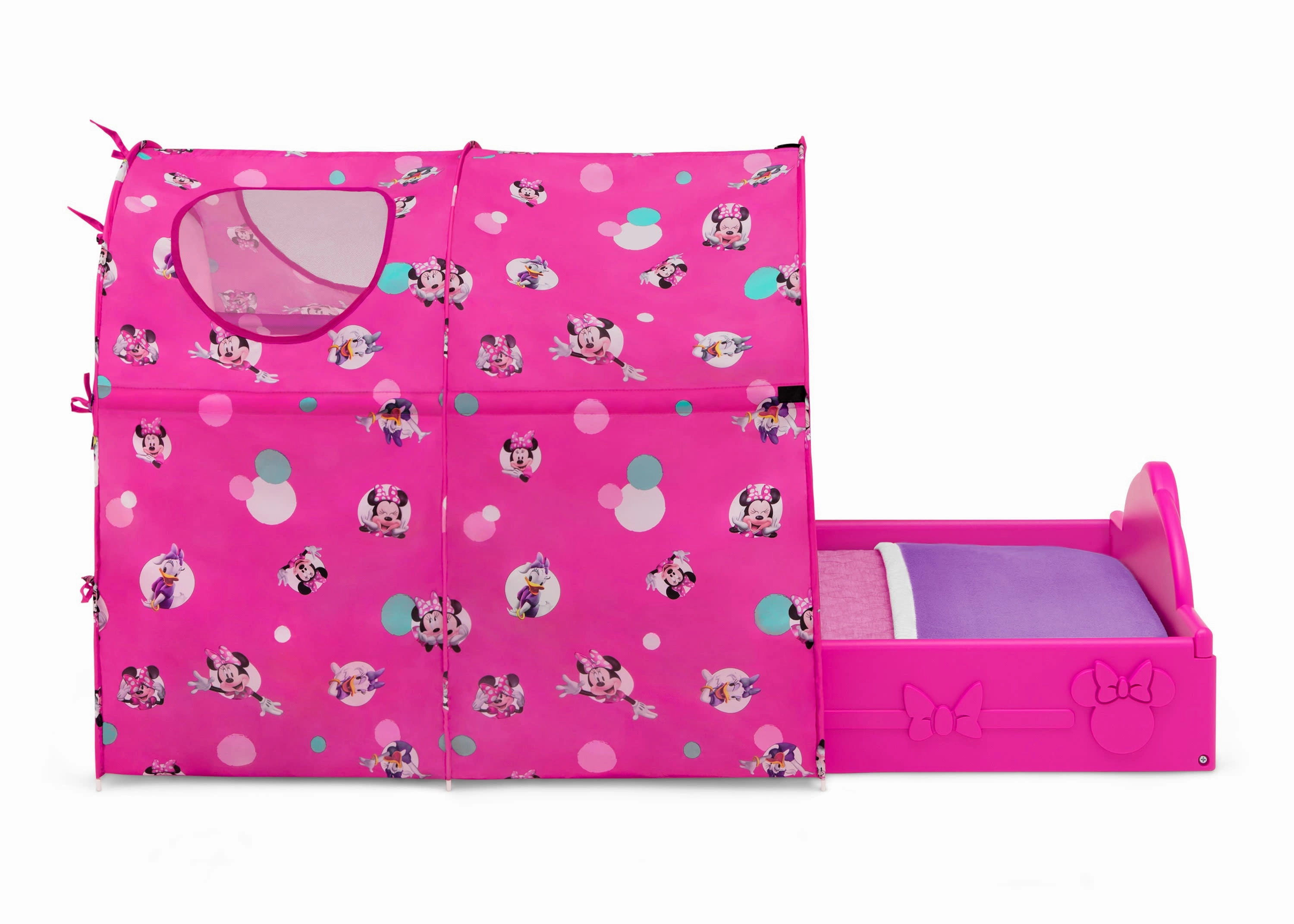 Minnie Mouse Plastic Sleep and Play Toddler Bed with Canopy