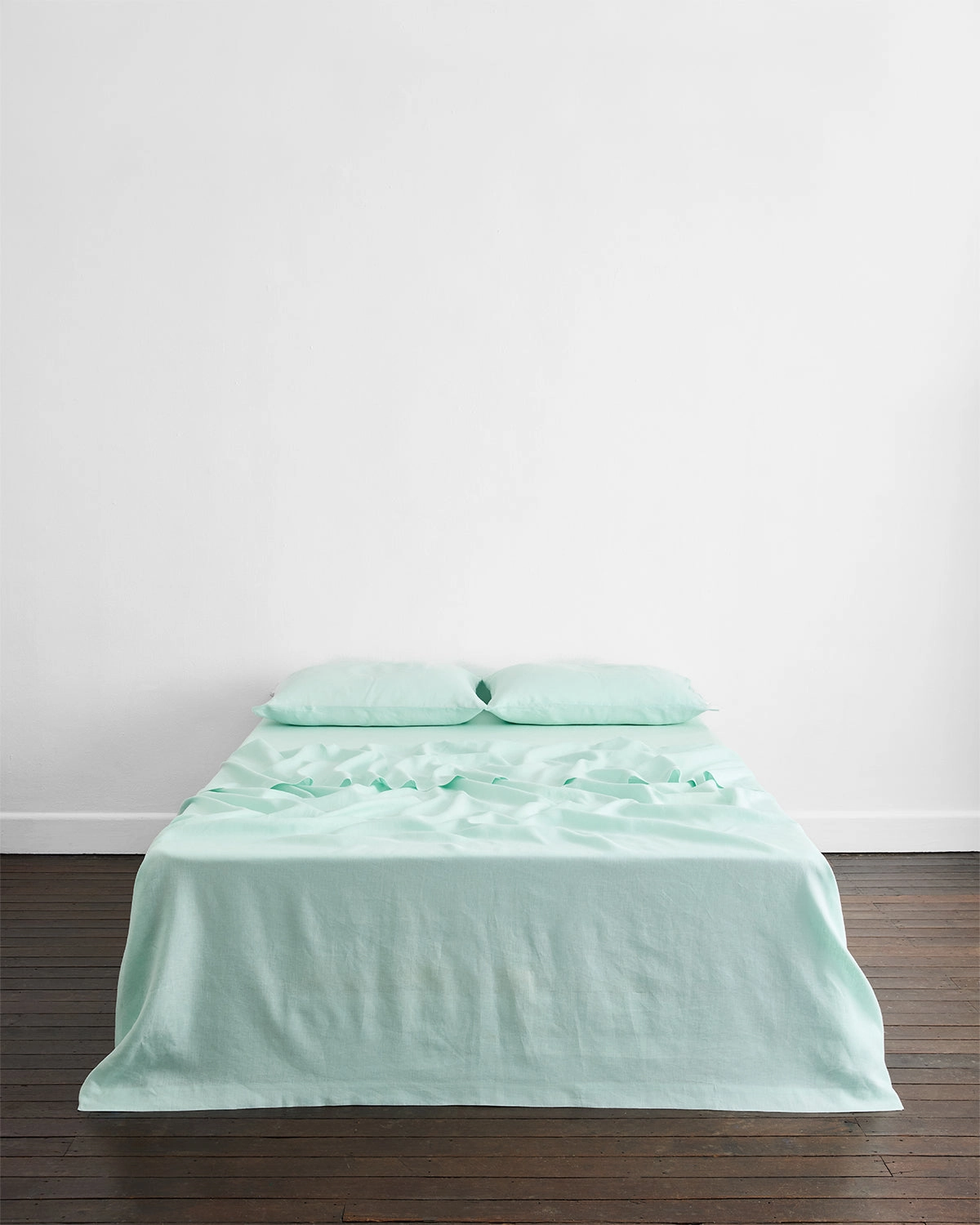 Mint 100% French Flax Linen King Pillowcases (Set of Two)
