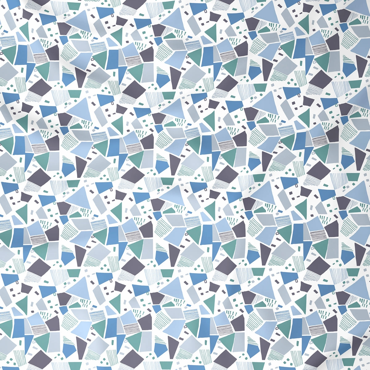 Modern Sanctuary Ashley Printed 200TC 100% Cotton Blue Bed Sheet