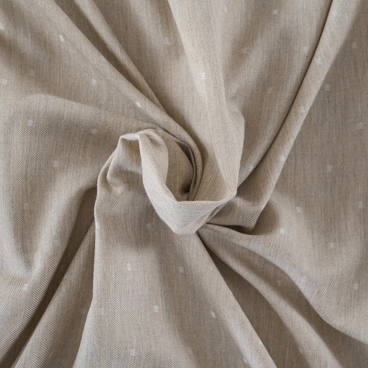 Muted Dot Reversible Made With Egyptian Cotton Ultra Soft Beige Bed Sheet with Pillow Case